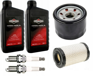 OLEJ, OLEJOVÝ VZDUCHOVÝ FILTER, ZÁSTRČKA, TRAKTOR BRIGGS, SERVISNÁ SÚPRAVA BRIGGS